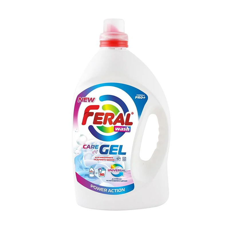 Гель для прання Feral Wash Universal Care Gel, 90 циклів прання, 4.5 л